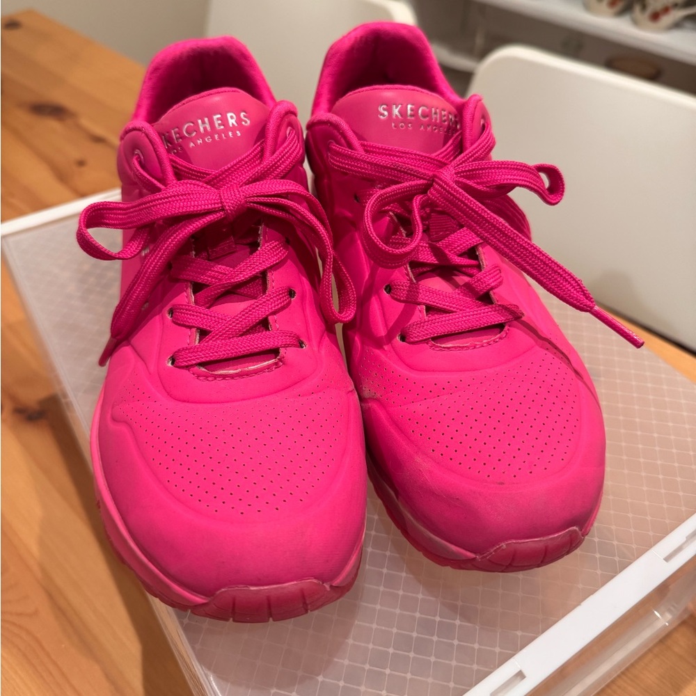 Skechers Women's Uno - Night Shades Hot Pink